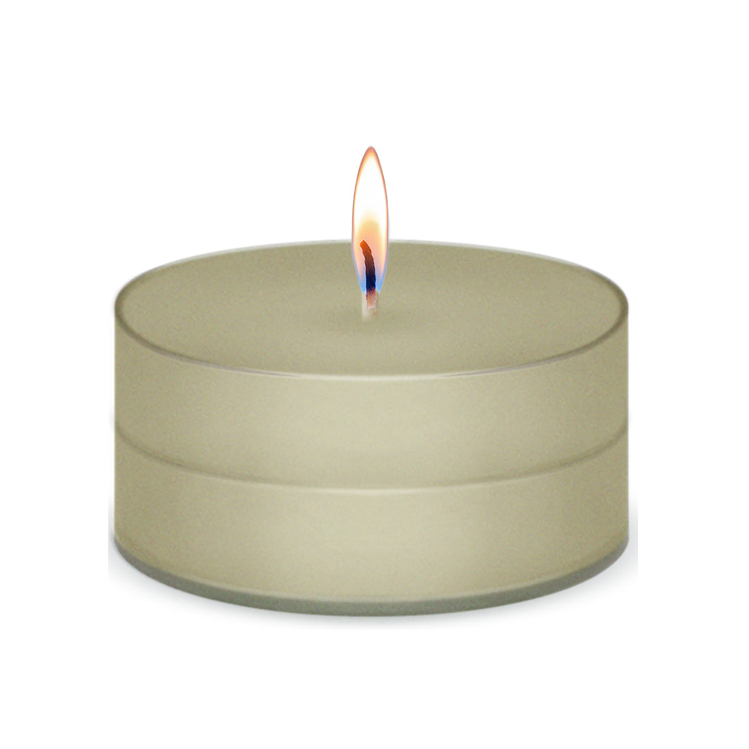 American Candle Jasmine Scented Tea Light Candle with Flame - Made in the USA