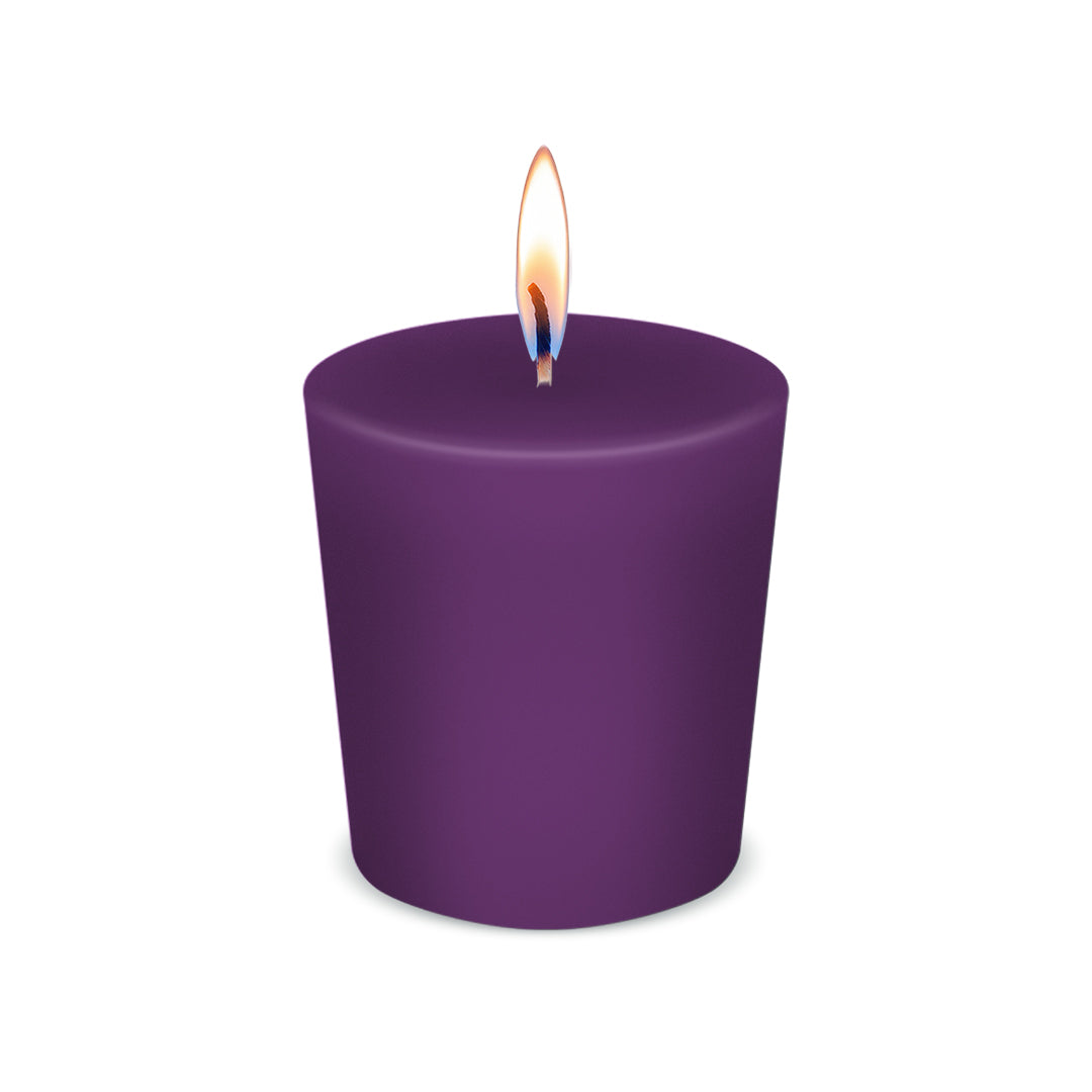 American Candle Lavender Scented Votive Candle with Flame - Made in the USA