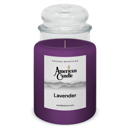 American Candle Lavender 22 oz Glass Jar Scented Candle - Made in the USA