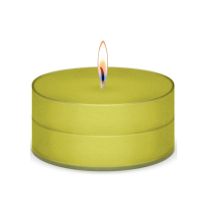 American Candle Lemon Scented Tea Light Candle with Flame - Made in the USA