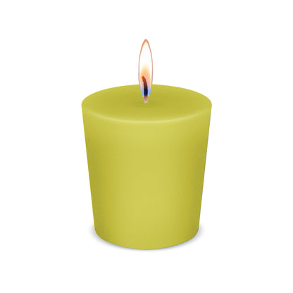 American Candle Lemon Scented Votive Candle with Flame - Made in the USA