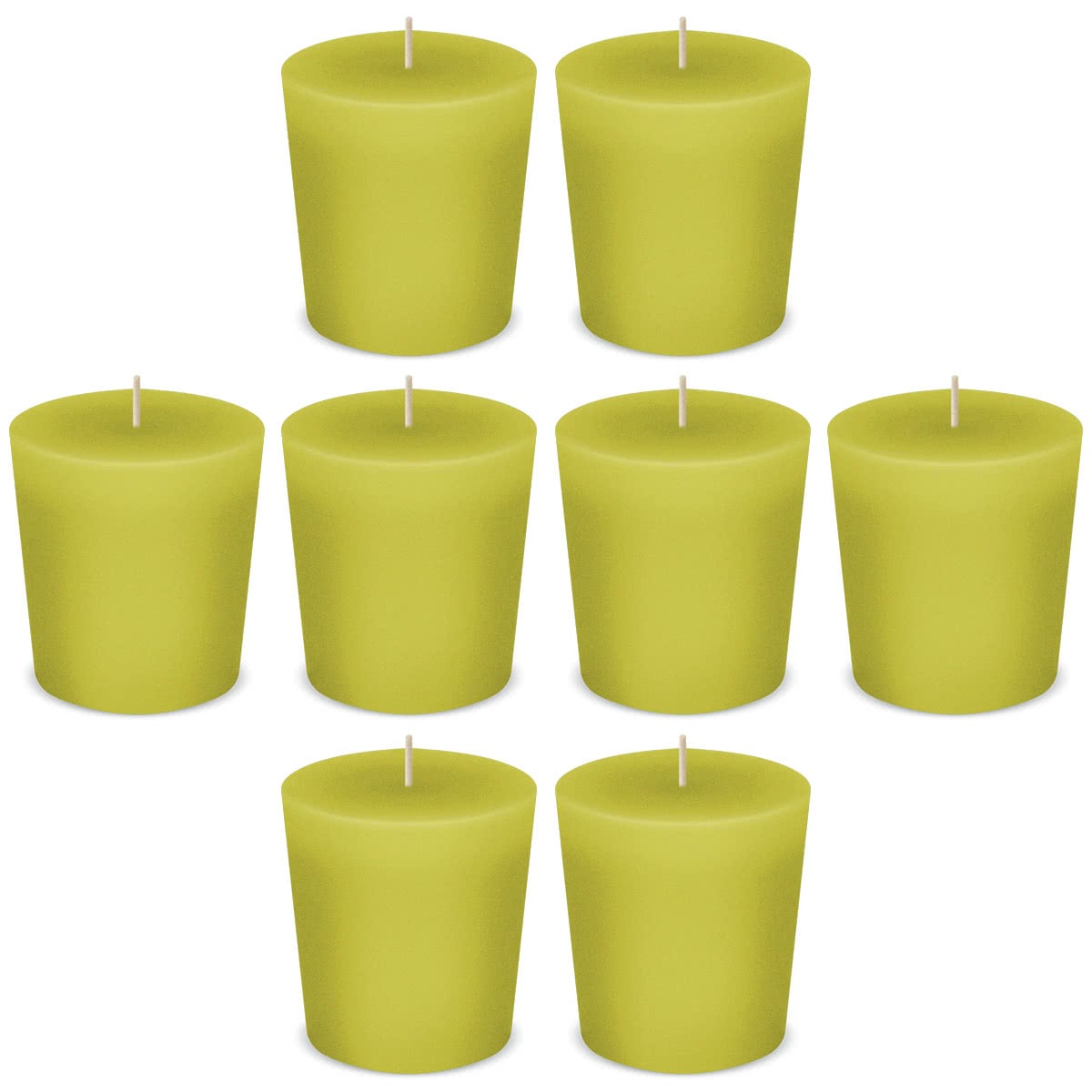 American Candle Lemon Votive Scented Candles by American Candle - Box of 8 - Made in the USA