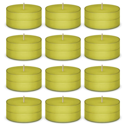 Lemon Scented Tea Lights Candles by American Candle - 12 Pack
