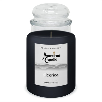 American Candle Licorice 22 oz Glass Jar Scented Candle - Made in the USA