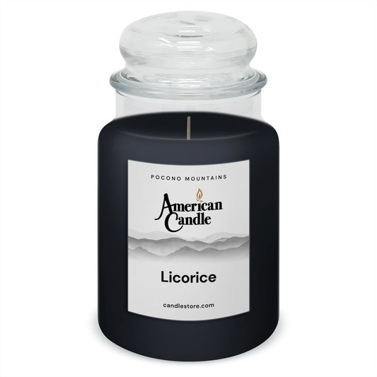 American Candle Licorice 22 oz Glass Jar Scented Candle - Made in the USA