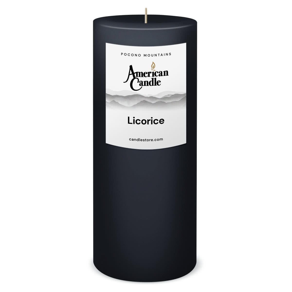 American Candle Chocolate 3x9 Scented Pillar Candle - Made in the USA