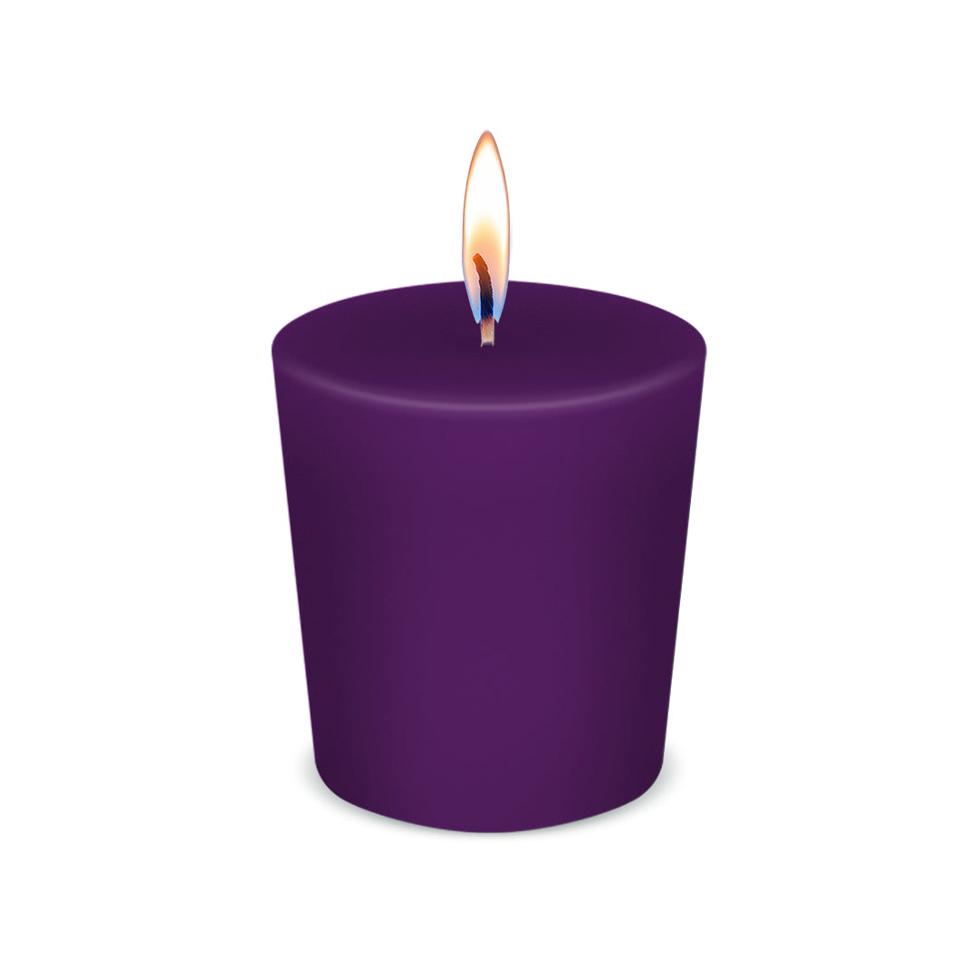 American Candle Lilac Scented Votive Candles with Flame - Made in the USA