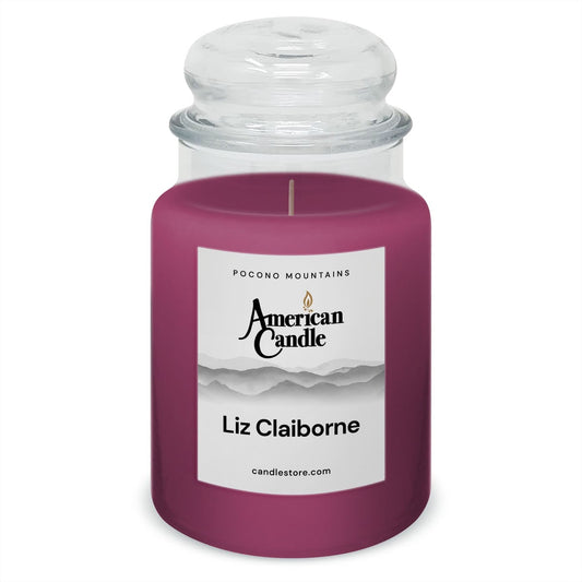 American Candle Liz Claiborne 22 oz Glass Jar Scented Candle - Made in the USA