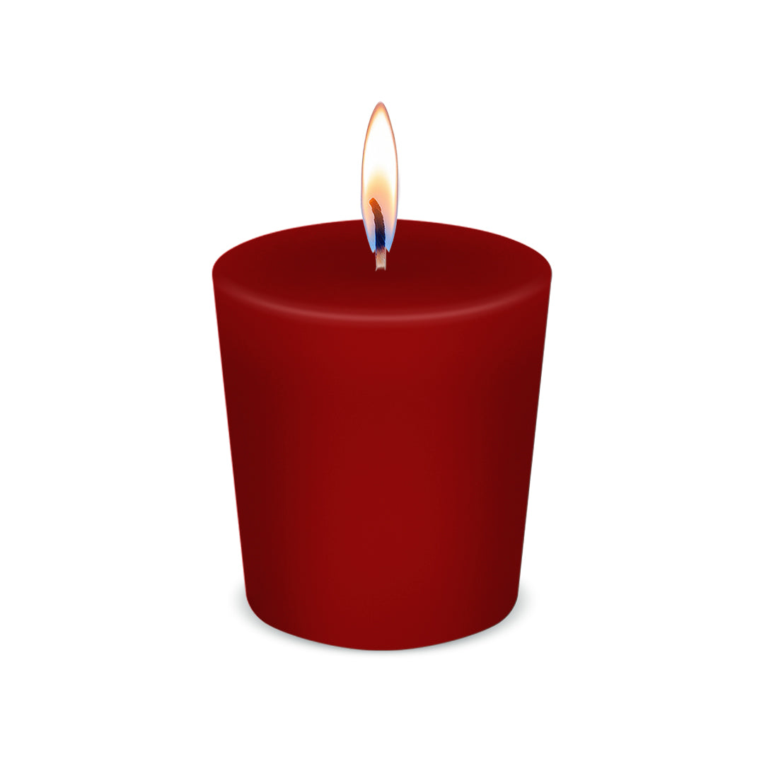 American Candle Macintosh Apple Scented Votive Candle with Flame - Made in the USA