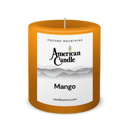 American Candle Mango Apple 3x3 Scented Pillar Candle - Made in the USA