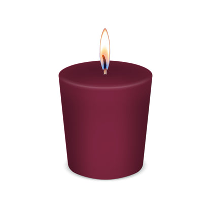American Candle Mulberry Scented Votive Candles with Flame - Made in the USA
