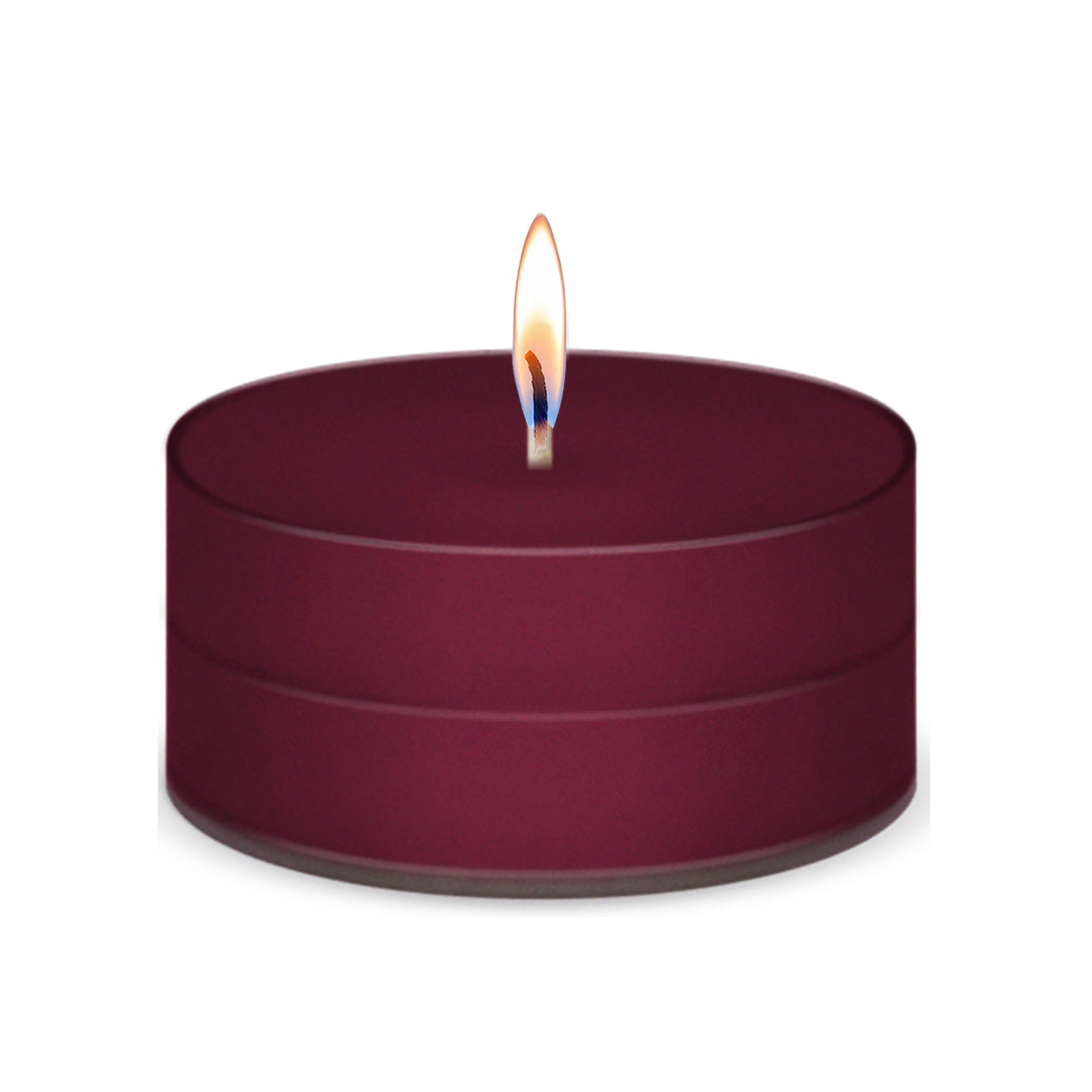 American Candle Mulberry Scented Tea Light Candle with Flame - Made in the USA