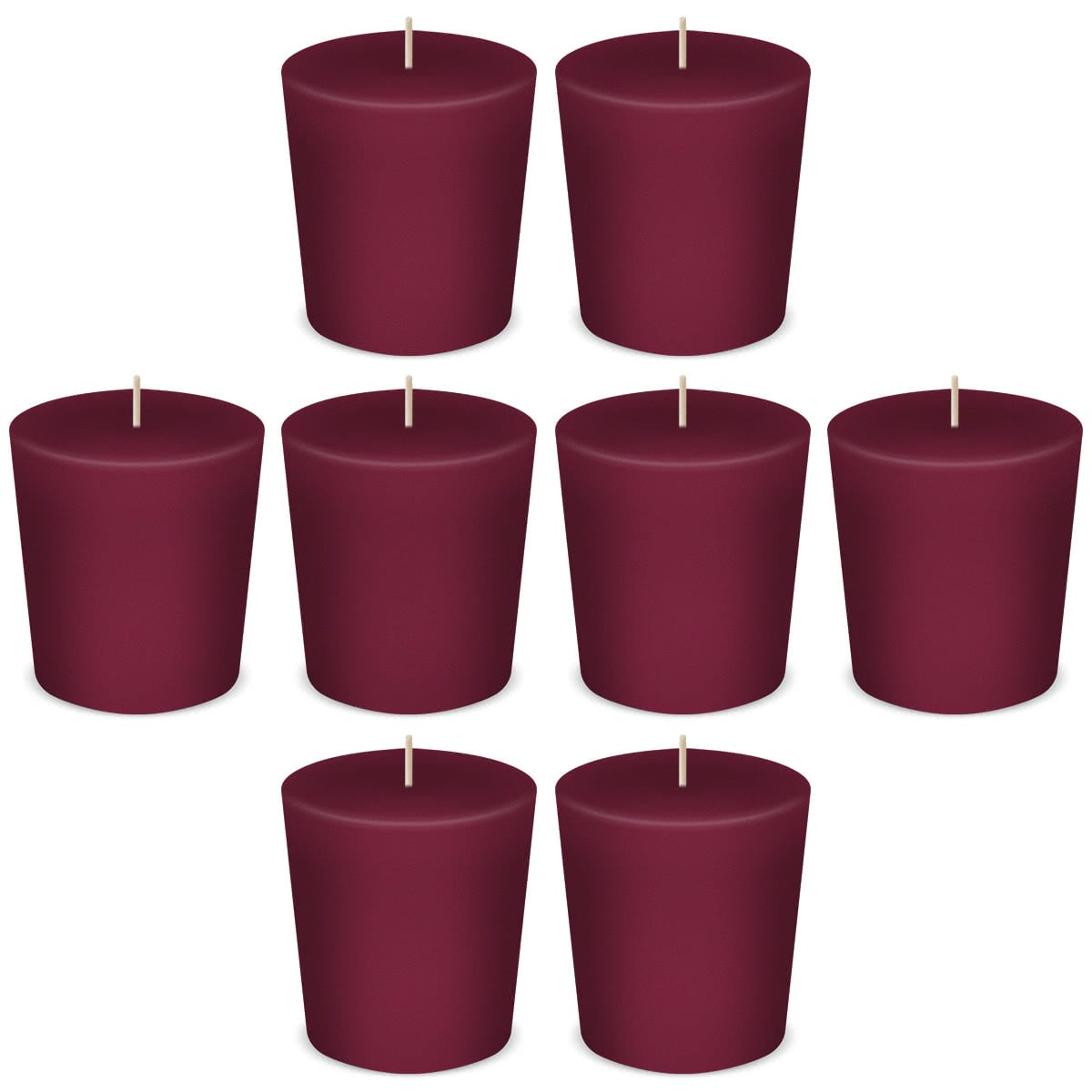 American Candle Mulberry Votive Scented Candles by American Candle - Box of 8 - Made in the USA