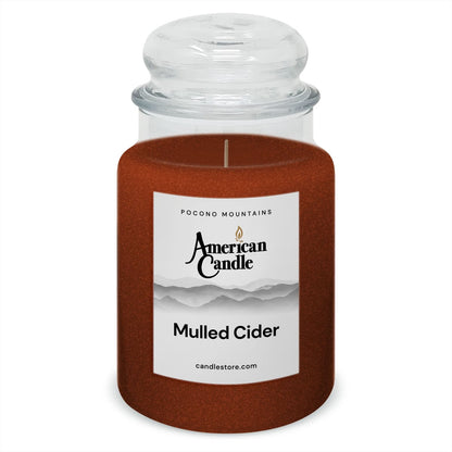 American Candle Mulled Cider 22 oz Glass Jar Scented Candle - Made in the USA