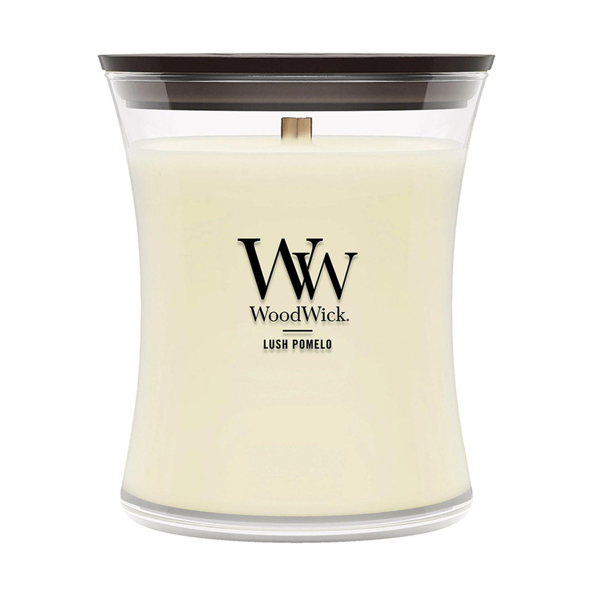 Lush Pomelo Scented Medium Glass Jar Candle by WoodWick NW2670818