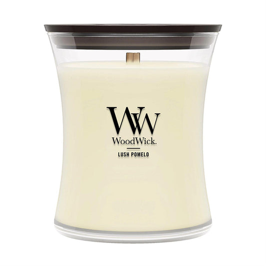 Lush Pomelo Scented Medium Glass Jar Candle by WoodWick NW2670818