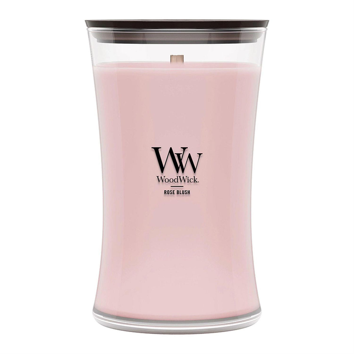 Rose Blush Scented Large Glass Jar Candle by WoodWick NW2670894