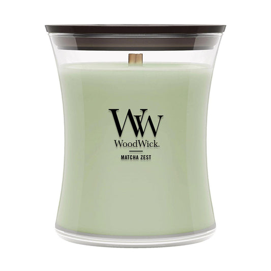 Matcha Zest Scented Medium Glass Jar Candle by WoodWick NW2672691