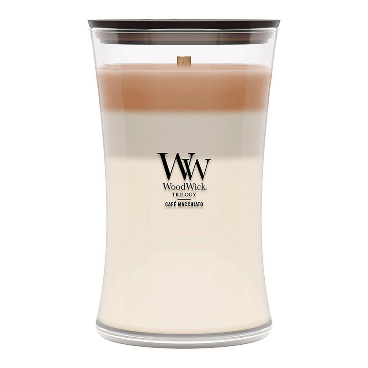 Cafe Macchiato Scented Large Glass Jar Candle by WoodWick NW2674809