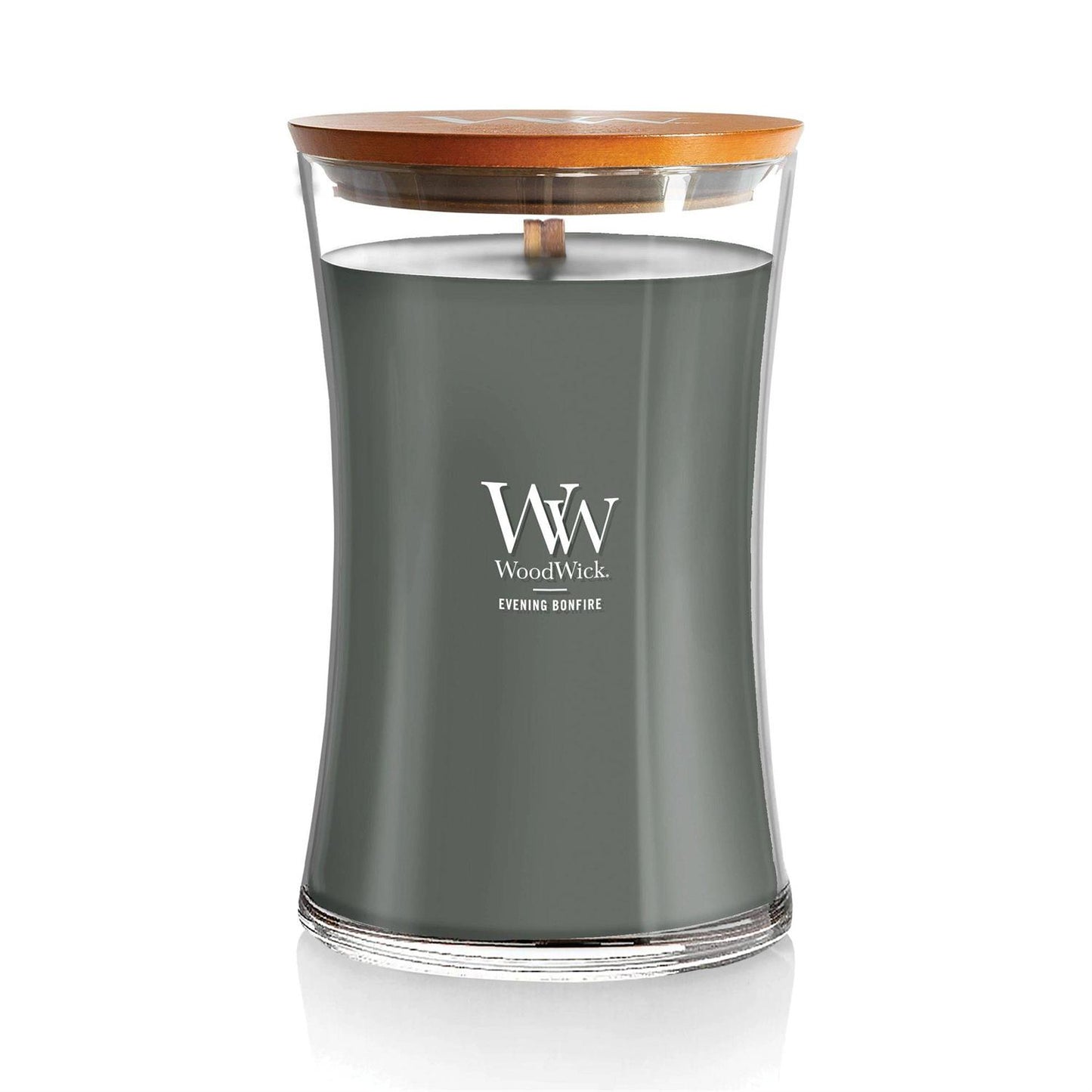 Evening Bonfire Scented Large Glass Jar Candle by WoodWick NW93488