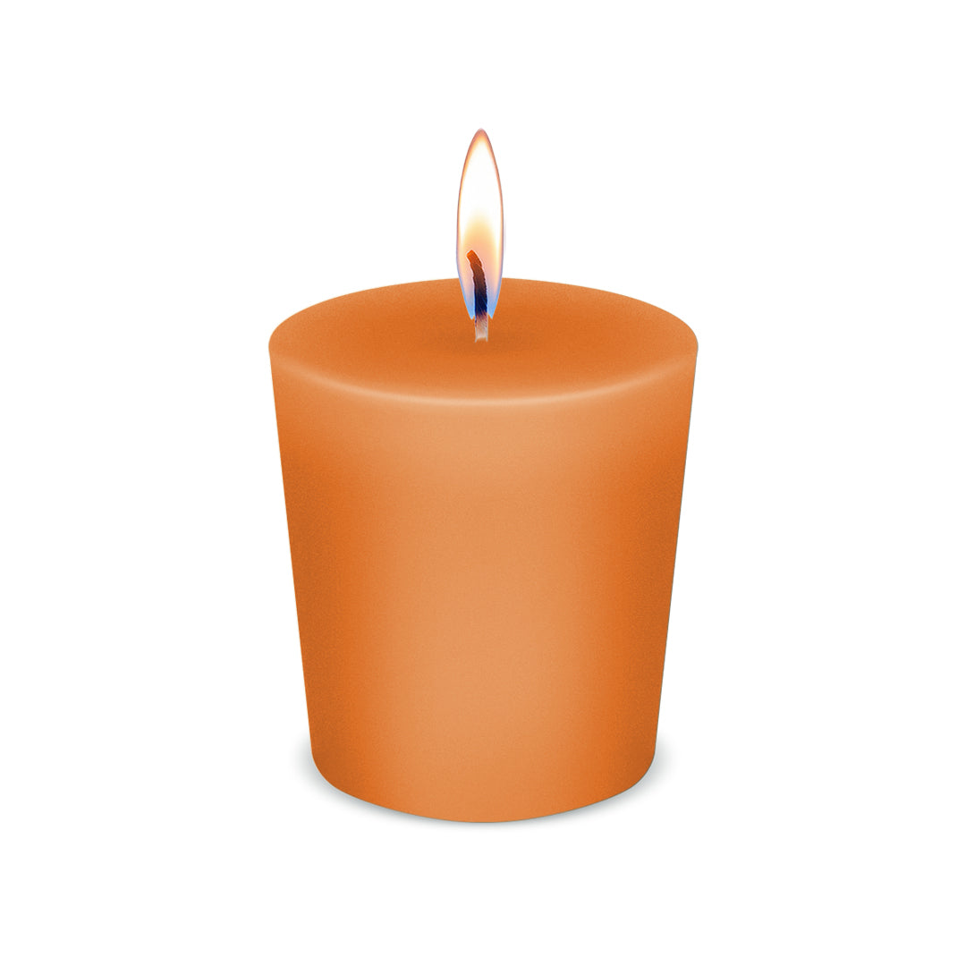 American Candle Orange Scented Votive Candle with Flame - Made in the USA