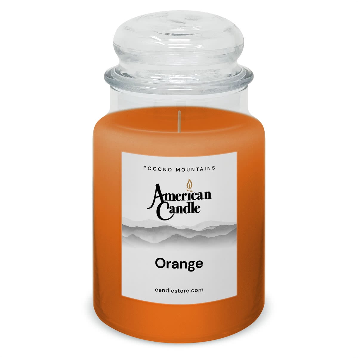 American Candle Orange 22 oz Glass Jar Scented Candle - Made in the USA