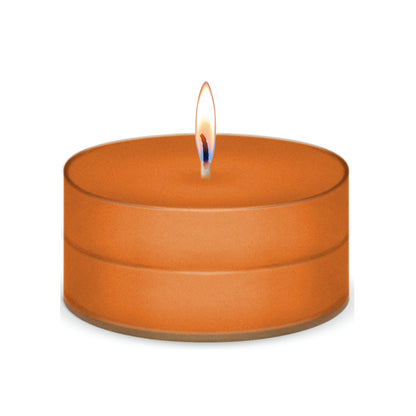 American Candle Orange Scented Tea Light Candle with Flame - Made in the USA