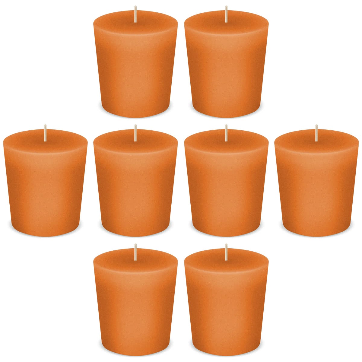 American Candle Orange Votive Scented Candles by American Candle - Box of 8 - Made in the USA
