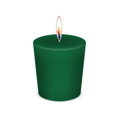 American Candle Pocono Pine Green Scented Votive Candle with Flame - Made in the USA