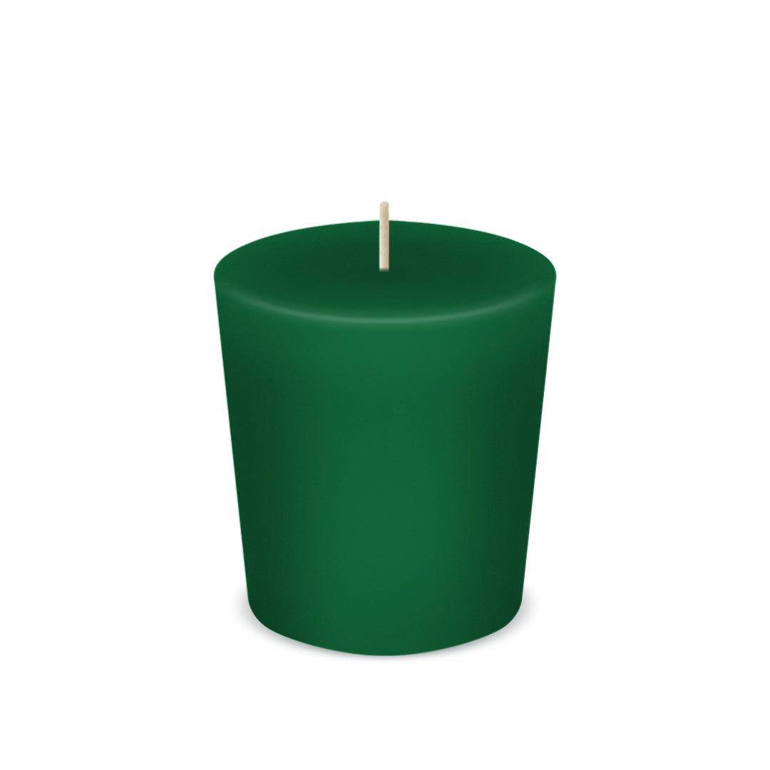 American Candle Pocono Pine Green Scented Votive Candle - Made in the USA