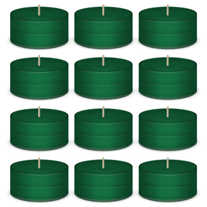 Pocono Pine Green Scented Tea Lights Candles by American Candle - 12 Pack