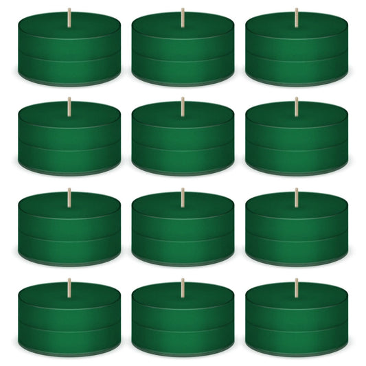 Pocono Pine Green Scented Tea Lights Candles by American Candle - 12 Pack