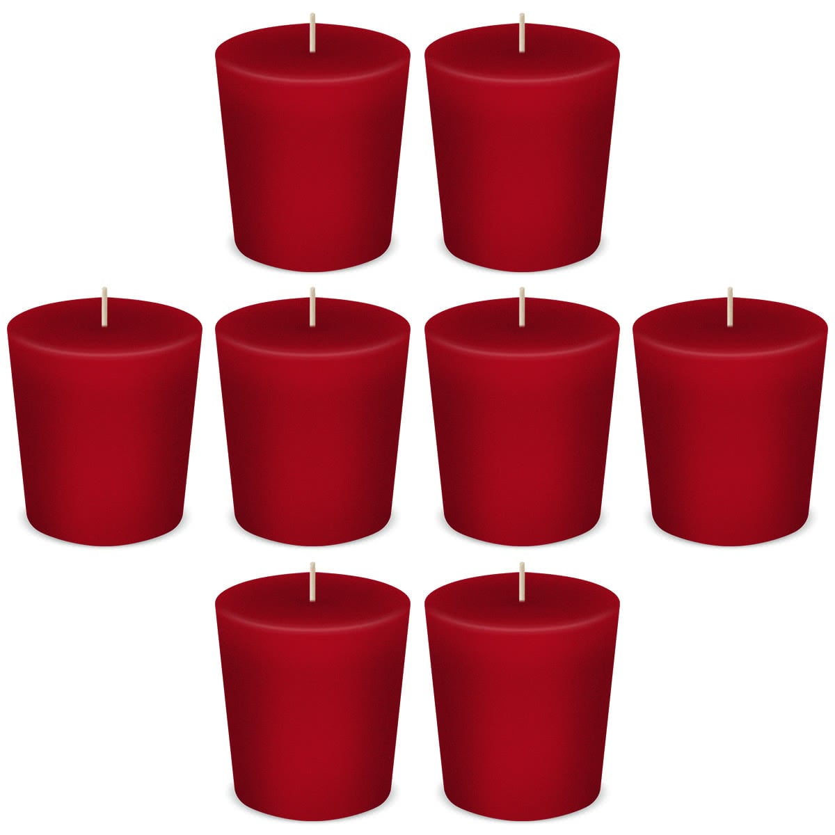 American Candle Pocono Pine Red Votive Scented Candles by American Candle - Box of 8 - Made in the USA