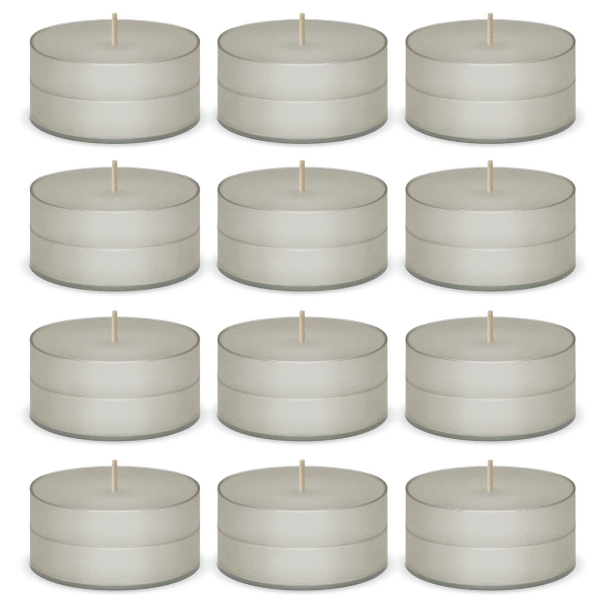 Pocono Pine White Scented Tea Lights Candles by American Candle - 12 Pack