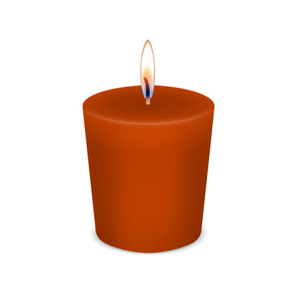American Candle Pumpkin Scented Votive Candle with Flame - Made in the USA