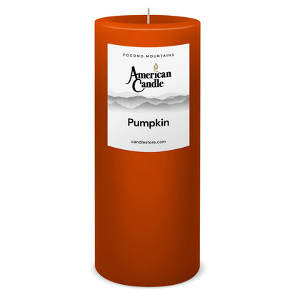 American Candle Pumpkin 3x9 Scented Pillar Candle - Made in the USA