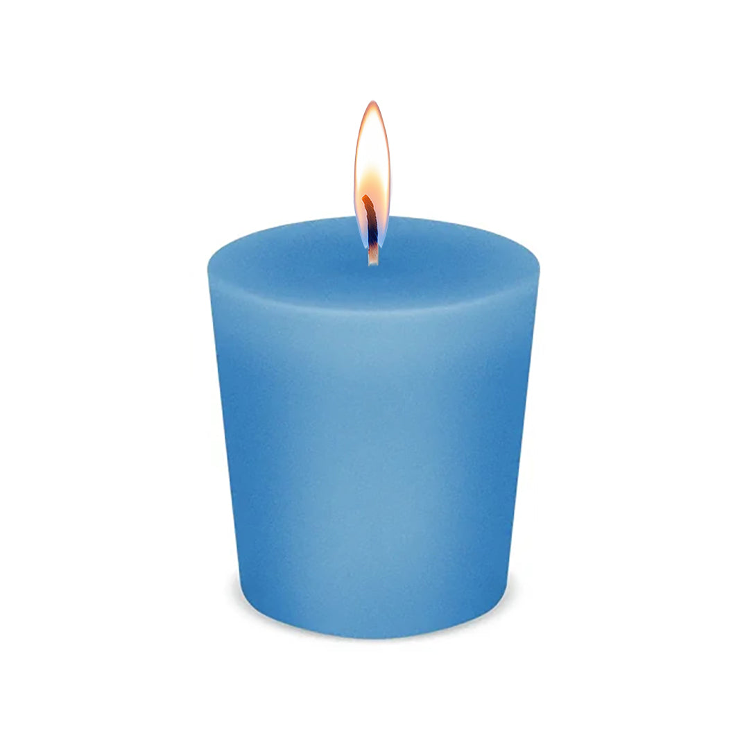 American Candle Rain Scented Votive Candle with Flame - Made in the USA