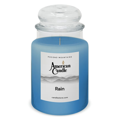 American Candle Rain 22 oz Glass Jar Scented Candle - Made in the USA