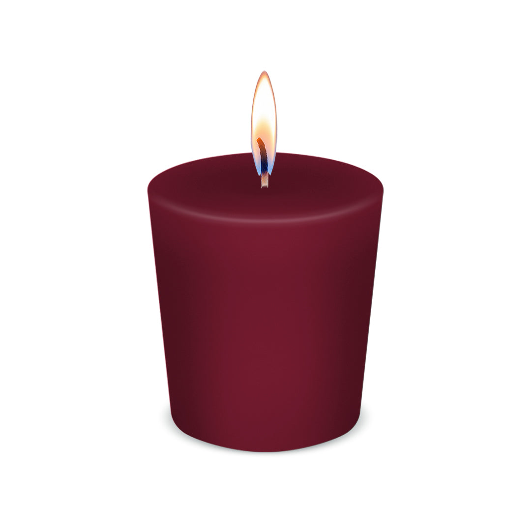 American Candle Raspberry Scented Votive Candle with Flame - Made in the USA