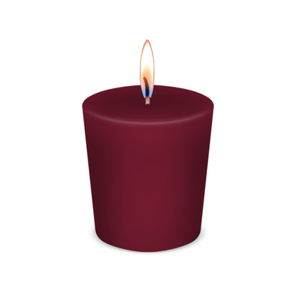 American Candle Raspberry Scented Votive Candle with Flame - Made in the USA