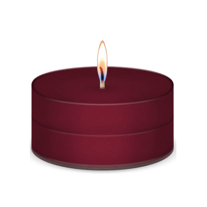 American Candle Raspberry Scented Tea Light Candle with Flame - Made in the USA
