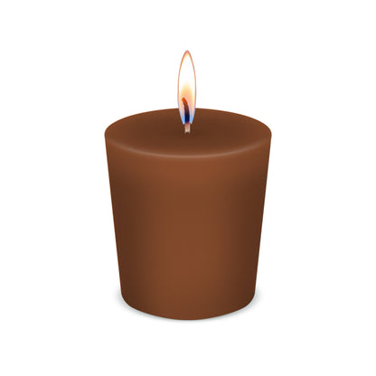 American Candle Sandalwood Scented Votive Candle with Flame - Made in the USA