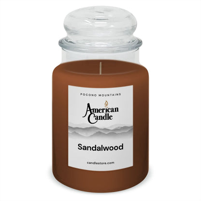 American Candle Sandalwood 22 oz Glass Jar Scented Candle - Made in the USA