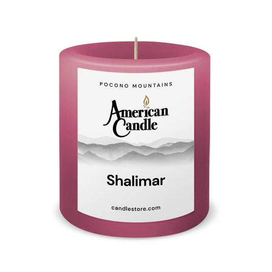 American Candle Shalimar 3x3 Scented Pillar Candle - Made in the USA