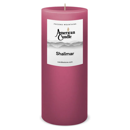 American Candle Shalimar 3x9 Scented Pillar Candle - Made in the USA