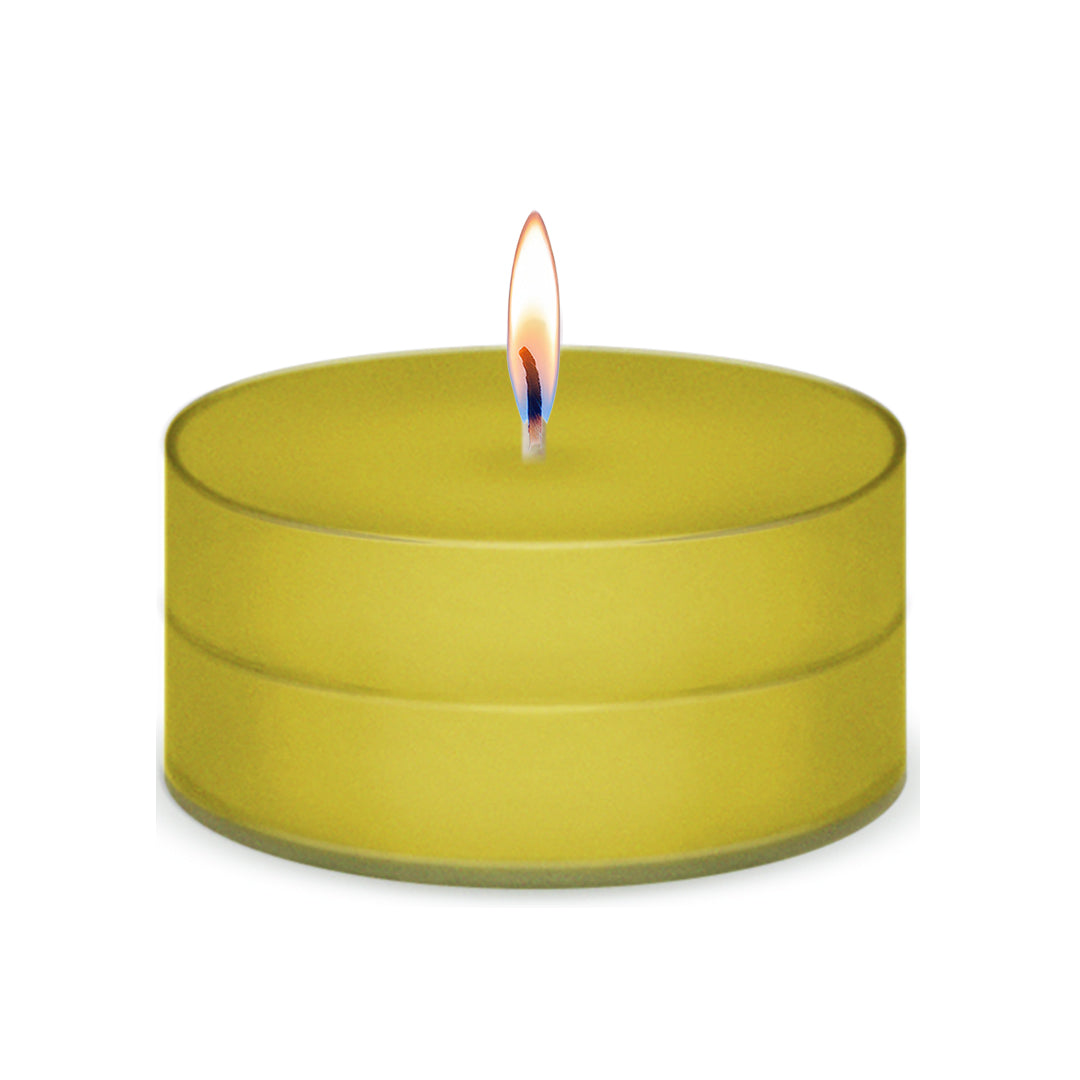 American Candle Sunflower Scented Tea Light Candle with Flame - Made in the USA