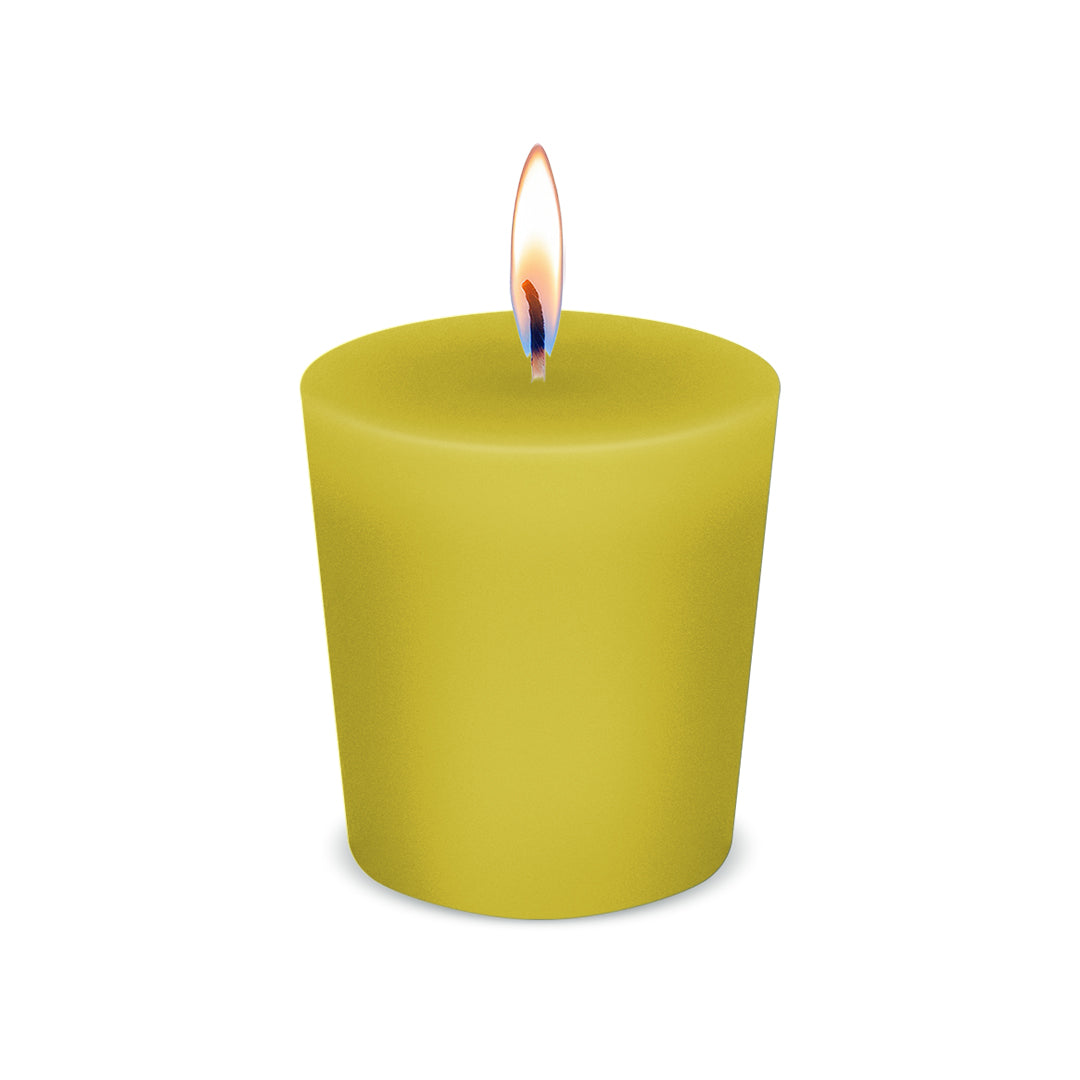 American Candle Sunflower Scented Votive Candle with Flame - Made in the USA