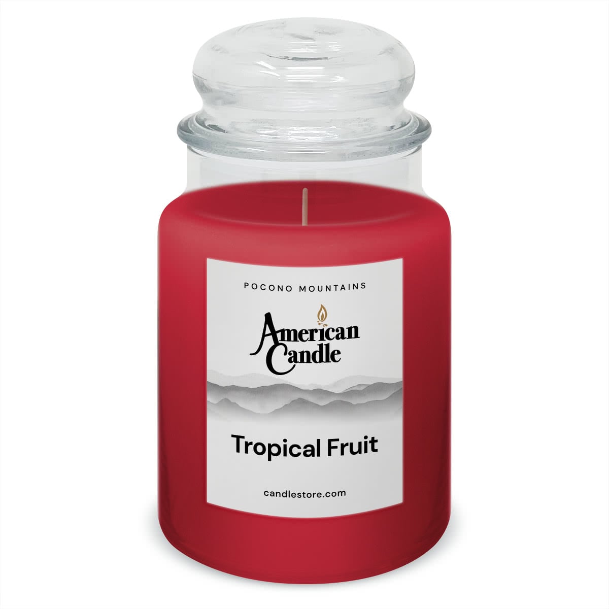 American Candle Tropical Fruit 22 oz Glass Jar Scented Candle - Made in the USA