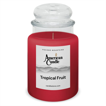 American Candle Tropical Fruit 22 oz Glass Jar Scented Candle - Made in the USA
