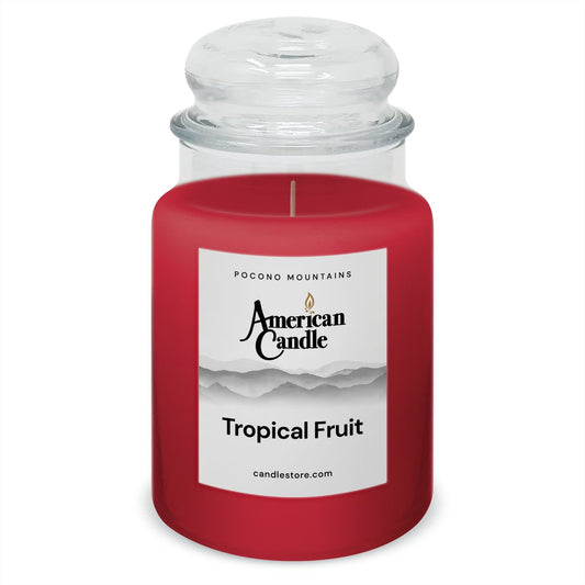 American Candle Tropical Fruit 22 oz Glass Jar Scented Candle - Made in the USA